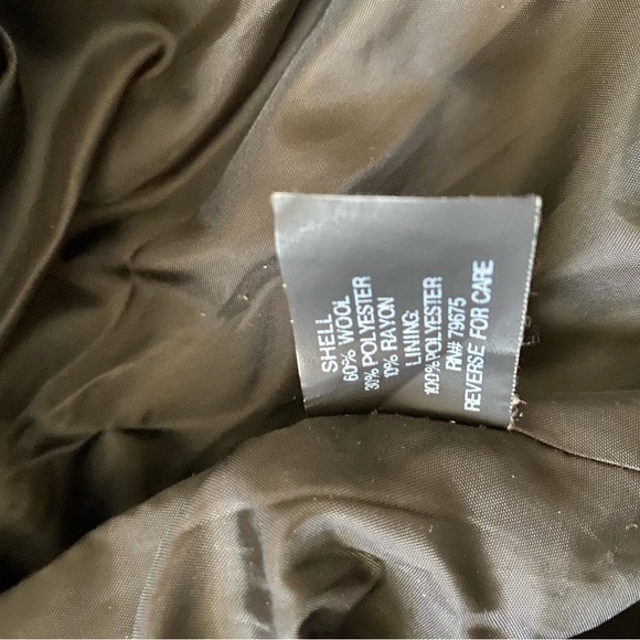 Michael Kors Women Long Double-Breasted Peacoat Sz 10 Small Charcoal Gray - Picture 3 of 8